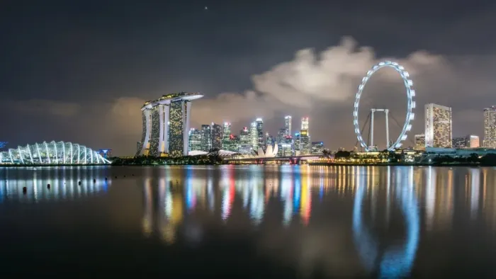 Framed Print : Singapore Cityscape Framed Print : Singapore Cityscape