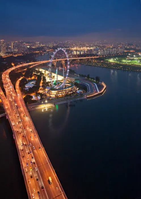 Framed Print : Singapore flyer Framed Print : Singapore flyer