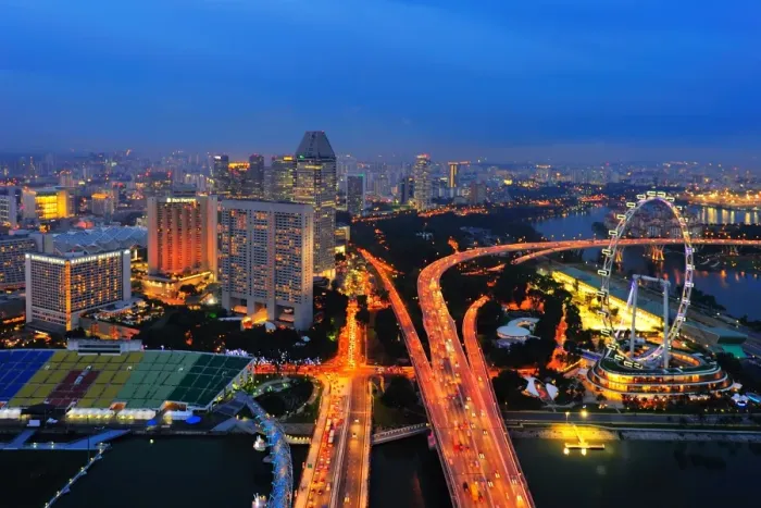 Framed Print : Singapore flyer at night Framed Print : Singapore flyer at night
