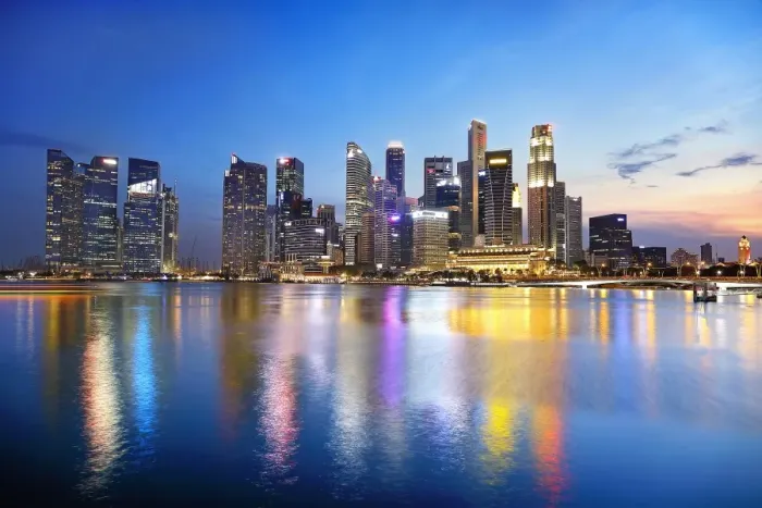 Framed Print : Singapore Marina bay Sands Cityscape Framed Print : Singapore Marina bay Sands Cityscape