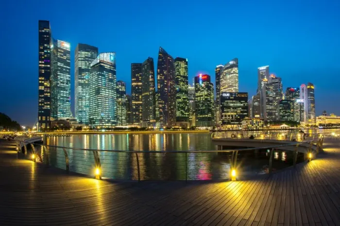 Framed Print : Singapore skyline