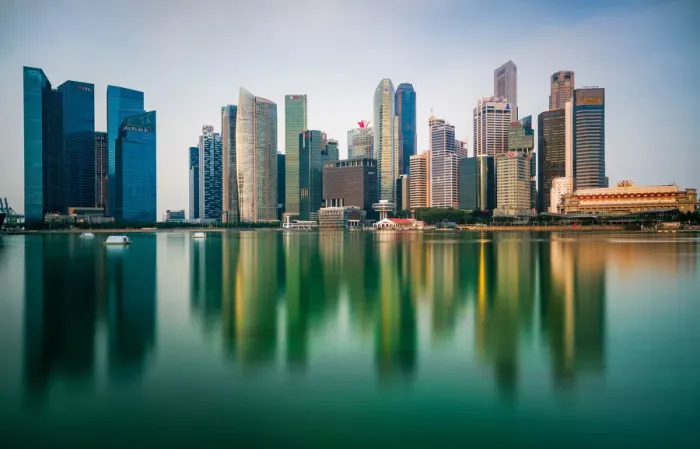 Framed Print : Singapore Skyline Framed Print : Singapore Skyline