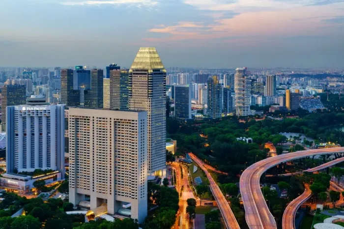 Framed Print : Singapore Skyline Framed Print : Singapore Skyline