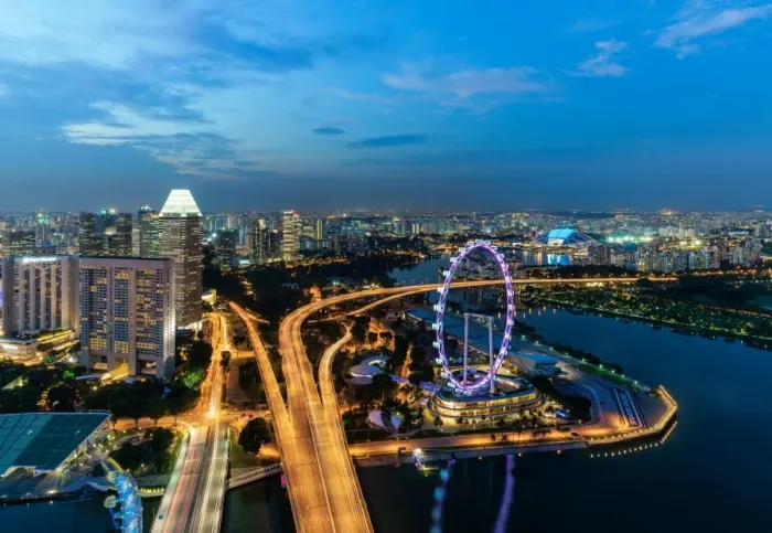 Framed Print : Singapore skyline Framed Print : Singapore skyline