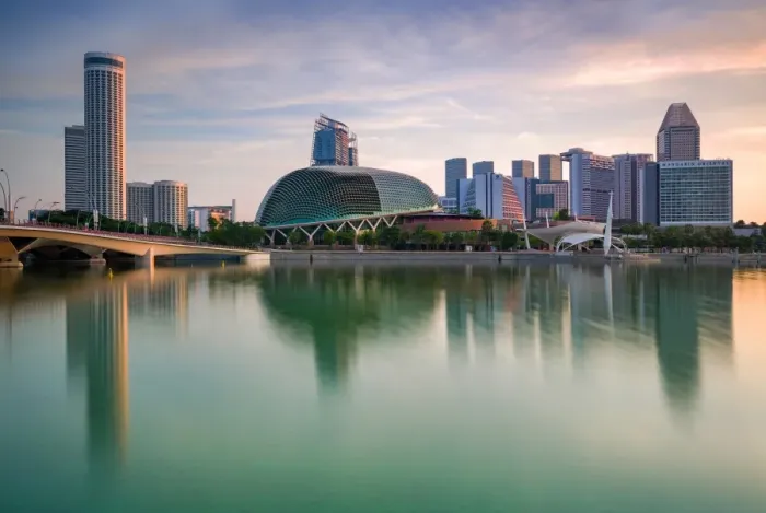 Framed Print : Singapore Skyline Framed Print : Singapore Skyline