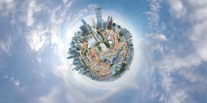 Framed Print : Singapores City Centre from Above Framed Print : Singapores City Centre from Above