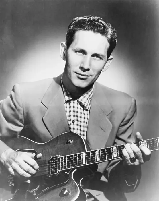 Framed Print : Singer Chet Atkins Playing the Guitar