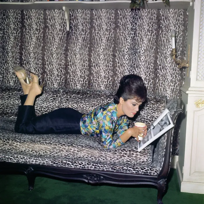 Framed Print : Singer Connie Francis Reading Magazine
