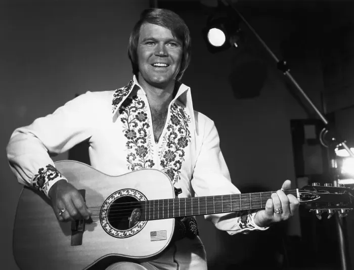 Framed Print : Singer Glen Campbell Playing Guitar Framed Print : Singer Glen Campbell Playing Guitar