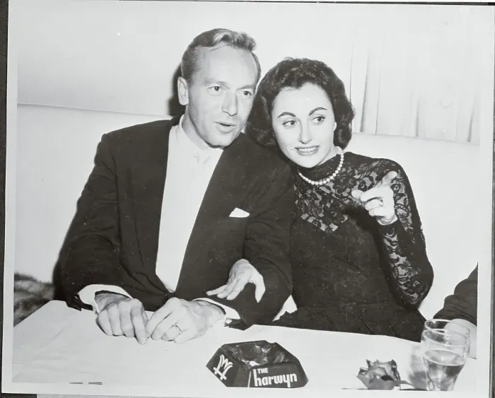Framed Print : Singer Johnny Johnston and Wife Shirley at the Harwyn Club Framed Print : Singer Johnny Johnston and Wife Shirley at the Harwyn Club
