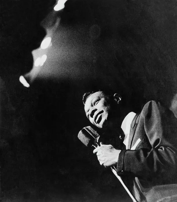 Framed Print : Singer Nat King Cole Holding Microphone Framed Print : Singer Nat King Cole Holding Microphone