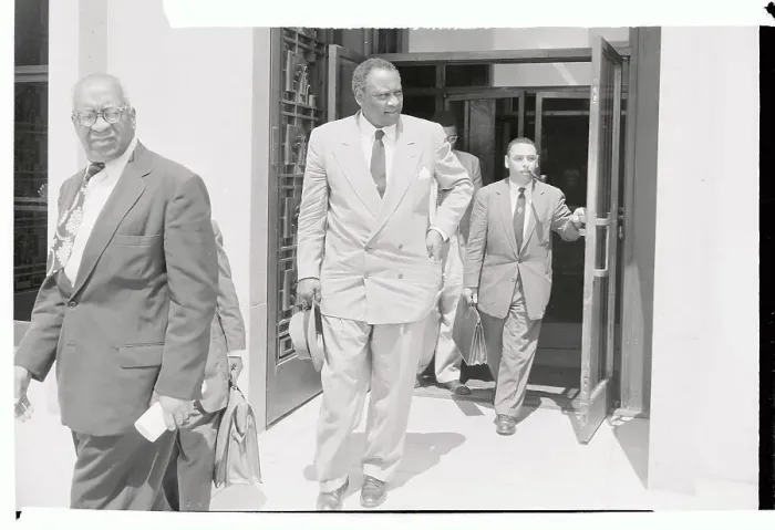 Framed Print : Singer Paul Robeson Walking Leaving Federal Courthouse Framed Print : Singer Paul Robeson Walking Leaving Federal Courthouse