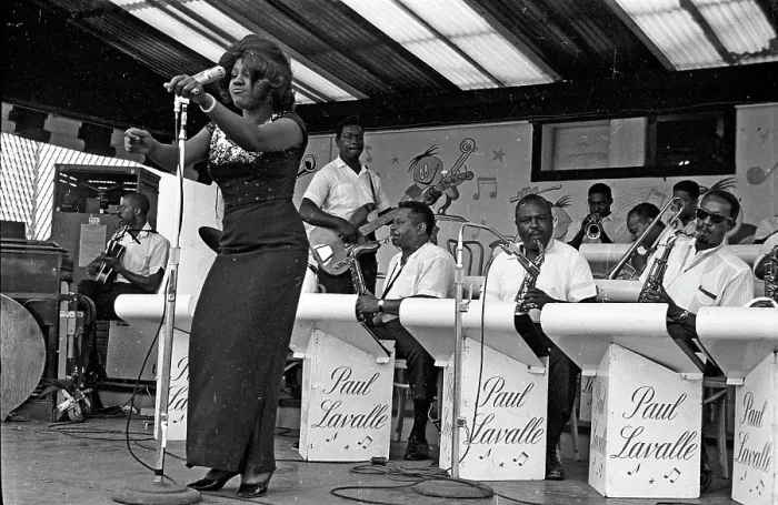 Framed Print : Singer Performing With Band Framed Print : Singer Performing With Band