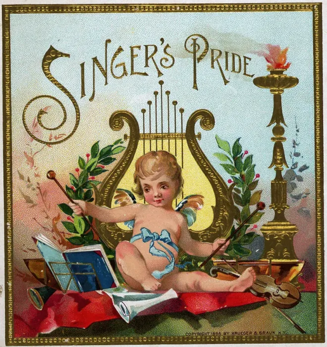 Framed Print : Singer'S Pride Cigar Box Label Framed Print : Singer'S Pride Cigar Box Label