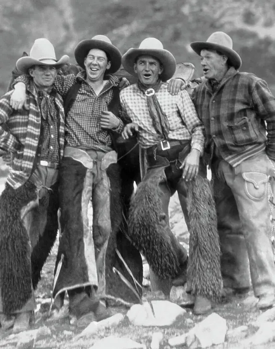 Framed Print : Singing Cowboy Quartet Framed Print : Singing Cowboy Quartet