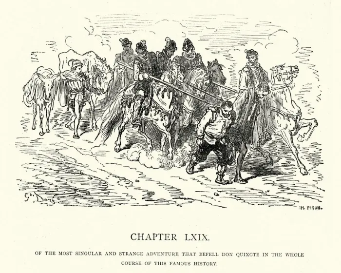 Framed Print : The most singular and strange adventure that befell Don Quixote
