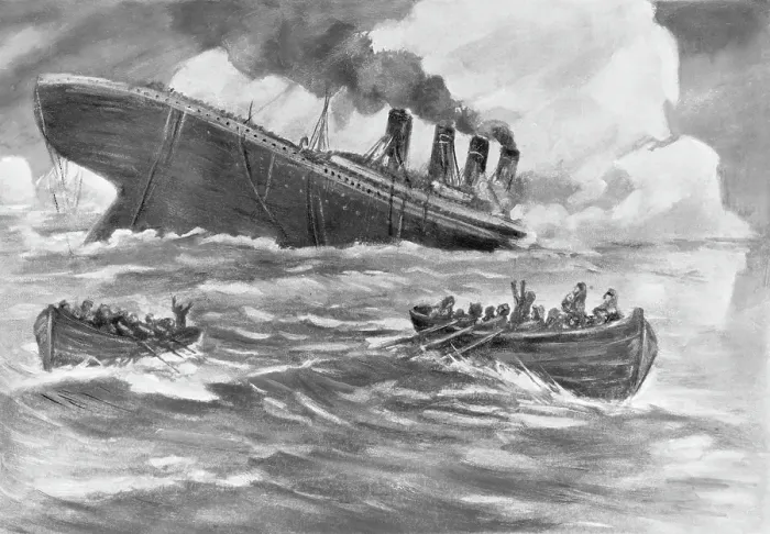 Framed Print : The Sinking of the Titanic Framed Print : The Sinking of the Titanic