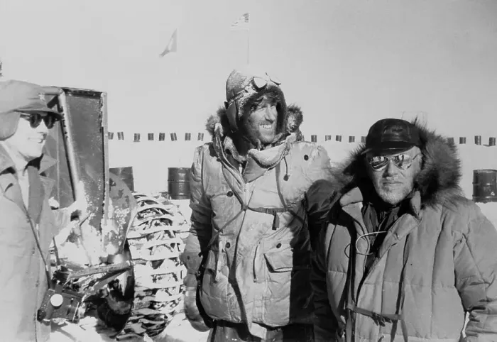 Framed Print : Sir Edmund Hillary and Others at South Pole Framed Print : Sir Edmund Hillary and Others at South Pole
