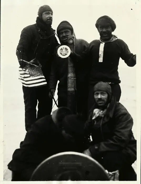 Framed Print : Sir Hubert Wilkins and Arctic Crew at North Pole Framed Print : Sir Hubert Wilkins and Arctic Crew at North Pole