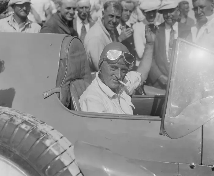 Framed Print : Sir Malcolm Campbell After Breaking Record Framed Print : Sir Malcolm Campbell After Breaking Record