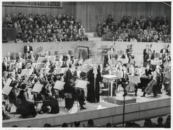Framed Print : Sir Malcolm Sargent and Kirsted Flagstad Performing Framed Print : Sir Malcolm Sargent and Kirsted Flagstad Performing