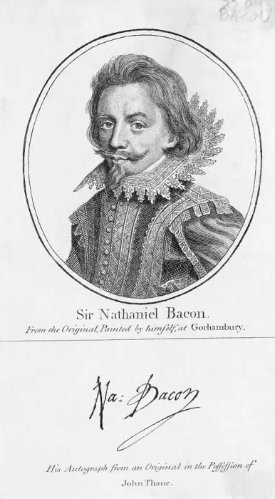 Framed Print : Sir Nathaniel Bacon Engraving Framed Print : Sir Nathaniel Bacon Engraving
