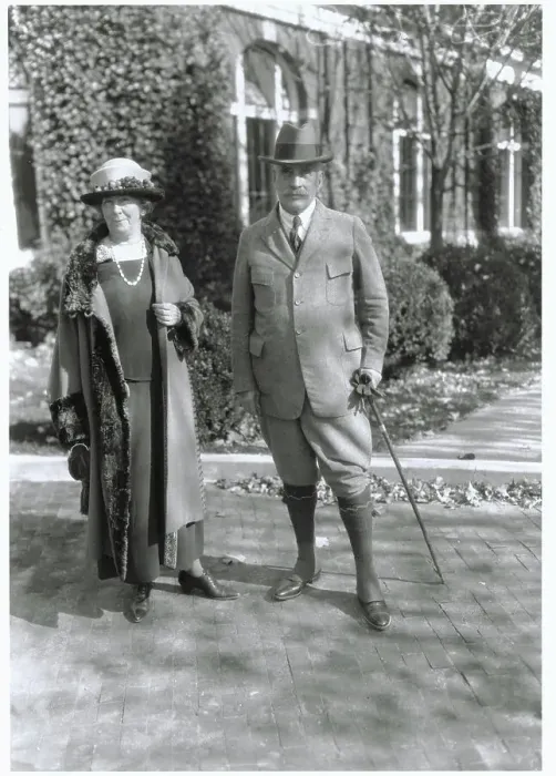 Framed Print : Sir Robert Borden Posing with Wife Lady Borden Outdoors Framed Print : Sir Robert Borden Posing with Wife Lady Borden Outdoors