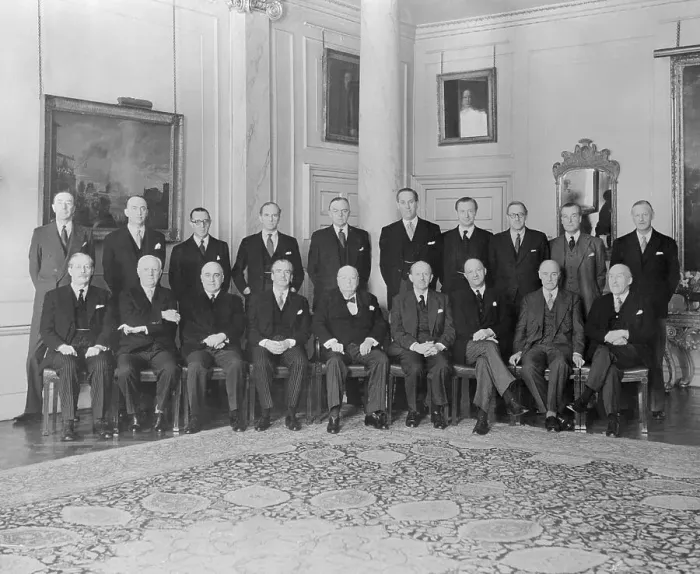 Framed Print : Sir Winston Churchill and Members of His Cabinet Framed Print : Sir Winston Churchill and Members of His Cabinet