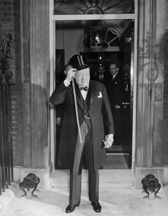 Framed Print : Sir Winston Churchill Tipping His Hat Framed Print : Sir Winston Churchill Tipping His Hat