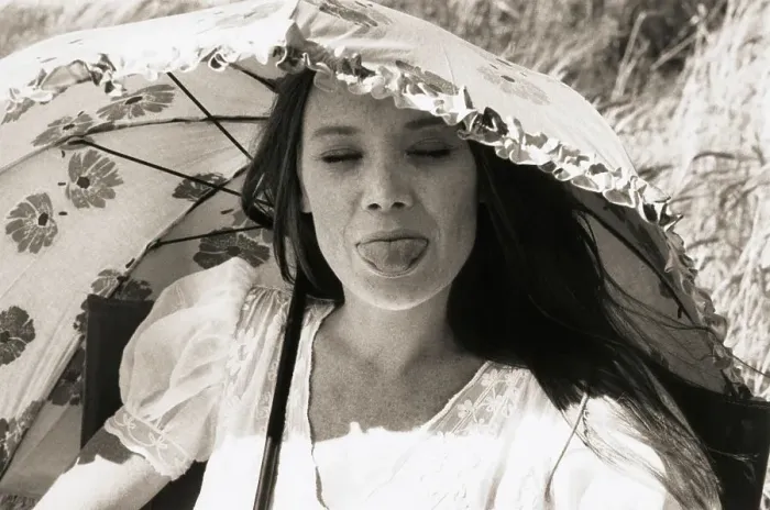 Framed Print : Sissy Spacek Sticking Out Tongue Framed Print : Sissy Spacek Sticking Out Tongue