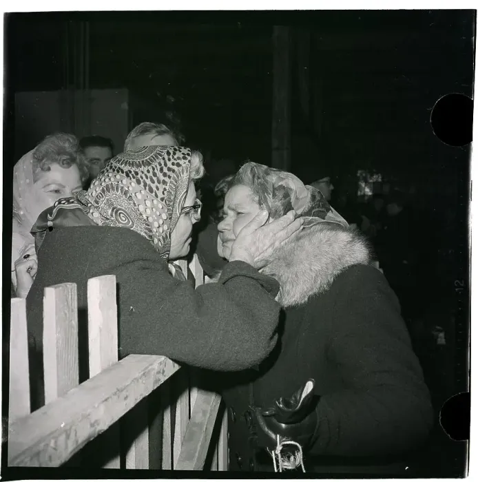 Framed Print : Sisters Meeting for the First Time in Fifty Years Framed Print : Sisters Meeting for the First Time in Fifty Years