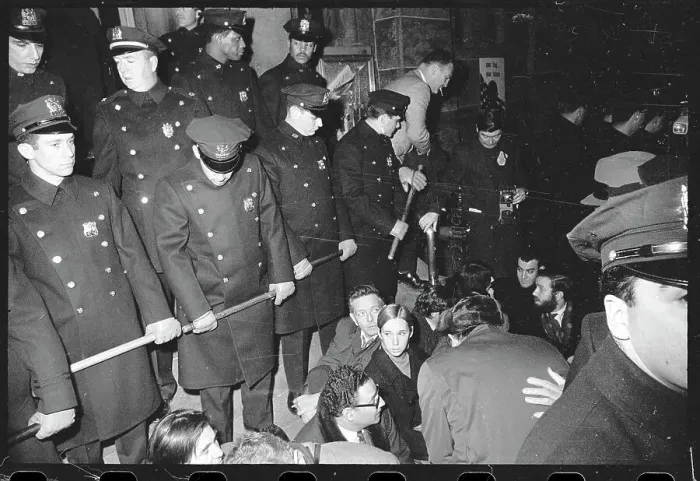 Framed Print : Sit-in Participators at Anti-Vietnam War Protest
