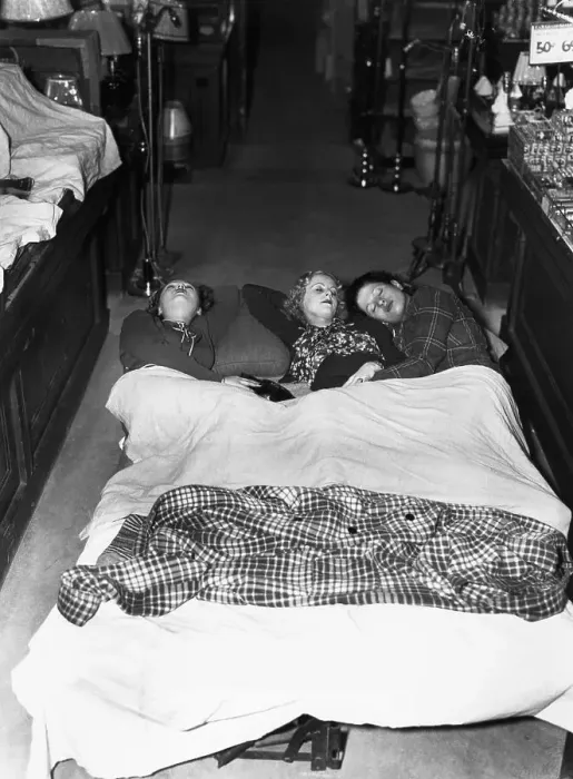 Framed Print : Sit-In Strikers Sleeping in Five and Dime Framed Print : Sit-In Strikers Sleeping in Five and Dime