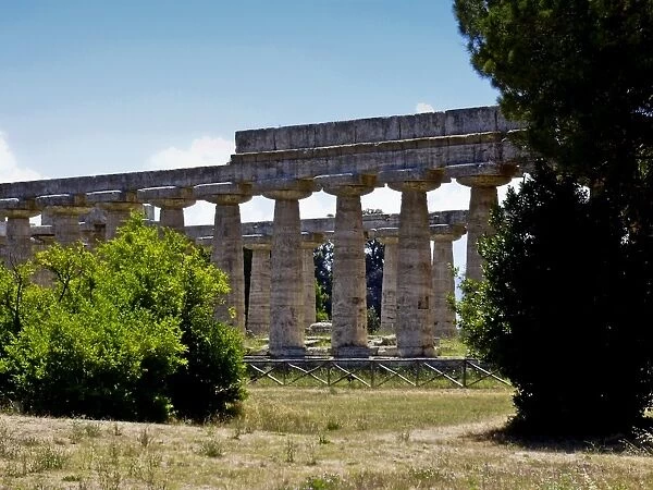 The Site of Paestum in Italy