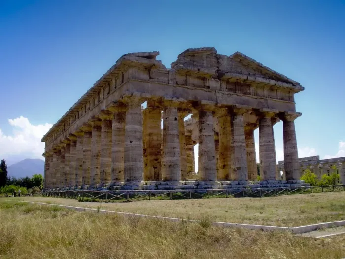 Framed Print : The Site of Paestum in Italy Framed Print : The Site of Paestum in Italy