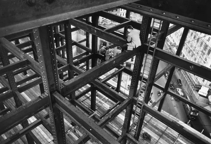 Framed Print : Sitting On Girders