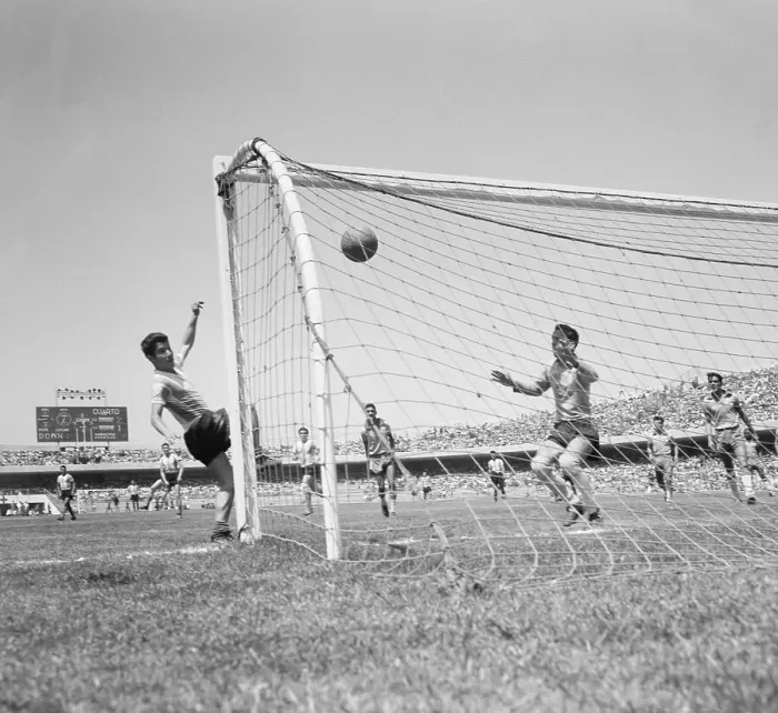 Framed Print : Sivori Scoring a Goal Framed Print : Sivori Scoring a Goal