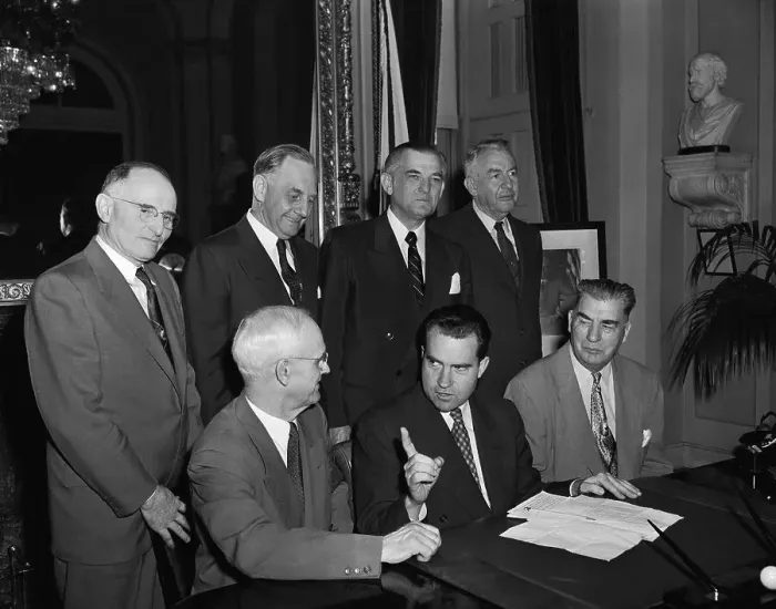 Framed Print : Six-Man Committee investigating McCarthy Censure Charges Framed Print : Six-Man Committee investigating McCarthy Censure Charges