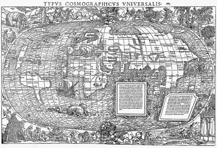 Framed Print : Sixteenth Century Map of the World Framed Print : Sixteenth Century Map of the World