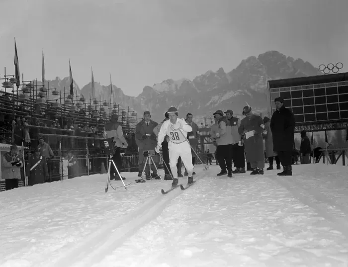 Framed Print : Sixten Jernberg Skiing Framed Print : Sixten Jernberg Skiing
