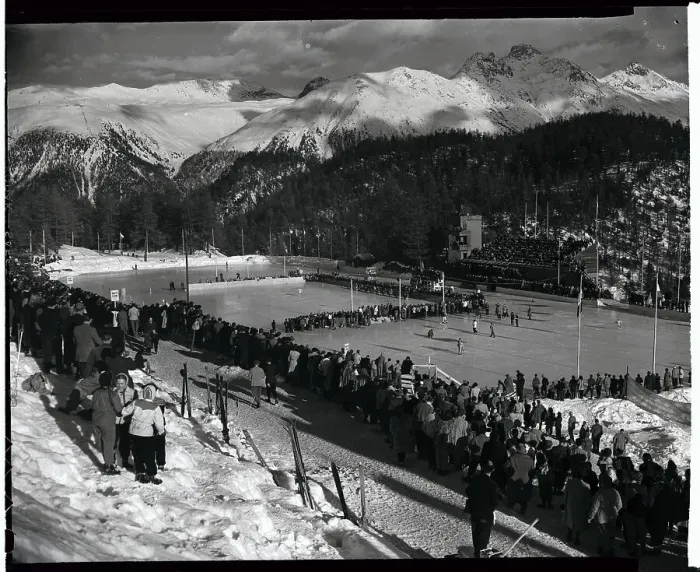 Framed Print : Skating Rink at the 1948 Olympic Games