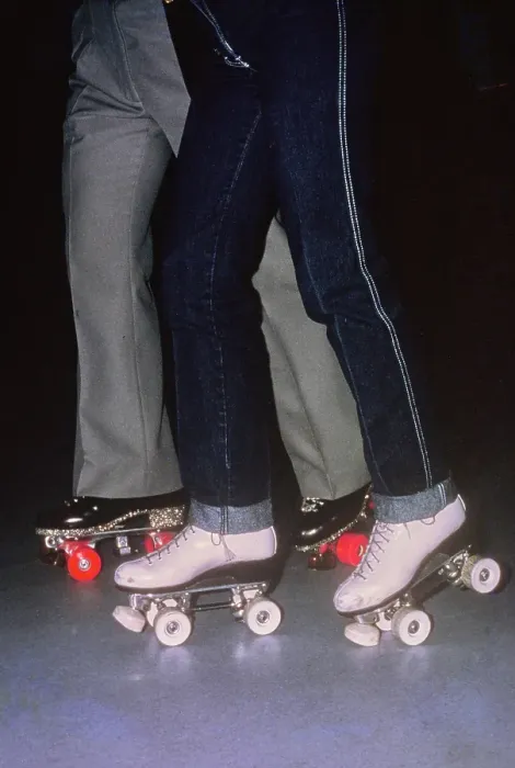 Framed Print : Skating At The Roller Rink Framed Print : Skating At The Roller Rink
