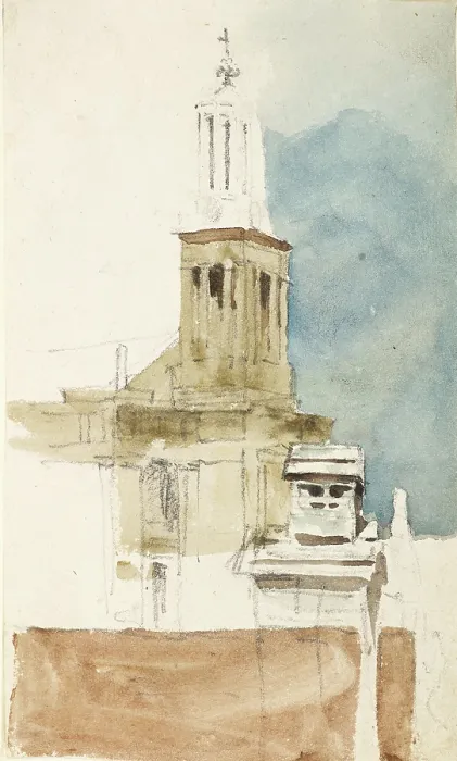 Framed Print : Sketch Of A Church Framed Print : Sketch Of A Church