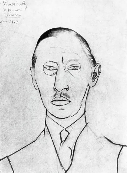 Framed Print : Sketch of Famous Composer Igor Stravinsky by Pablo Picasso Framed Print : Sketch of Famous Composer Igor Stravinsky by Pablo Picasso