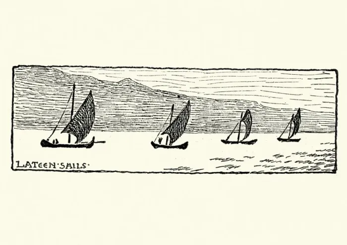 Framed Print : Sketch of Lateen Sail boats, Greece, 19th Century, Walter Crane Framed Print : Sketch of Lateen Sail boats, Greece, 19th Century, Walter Crane