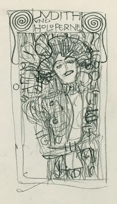 Framed Print : Sketch for Painting Judith I