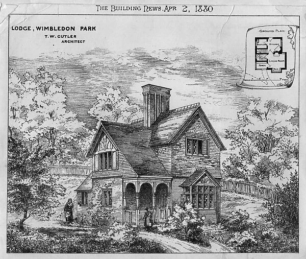 Lodge. 2nd April 1880: A sketch and plan of The Lodge
