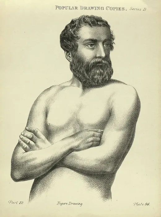 Framed Print : Sketching, drawing bare chested man with beard, life study, Victorian art figure drawing copies 19th Century Framed Print : Sketching, drawing bare chested man with beard, life study, Victorian art figure drawing copies 19th Century