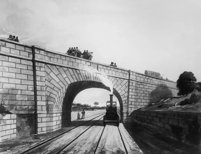 Framed Print : Skew Bridge