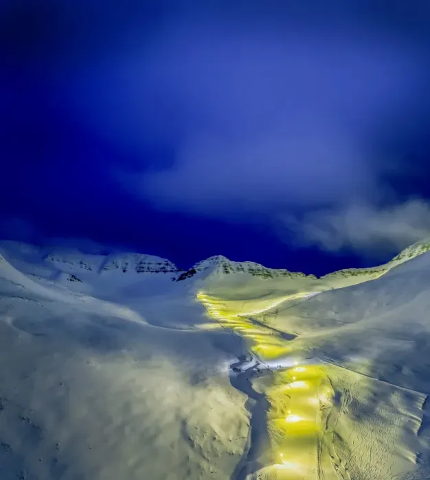 Framed Print : Ski slopes in northern Iceland Framed Print : Ski slopes in northern Iceland